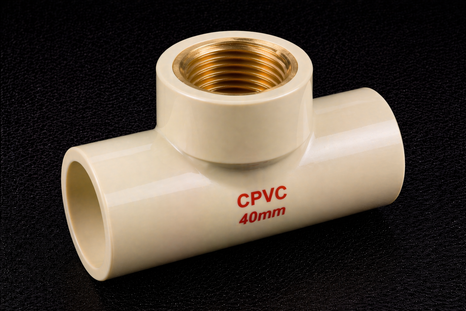 CPVC Brass Tee 40mm (1.5 inch)